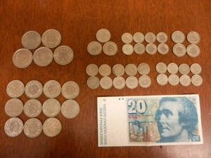 スイス　フラン　2フラン硬貨25枚　1フラン硬貨20枚 スイスフラン 2フラン硬貨100枚 スイス硬貨 スイスコイン｜Yahoo