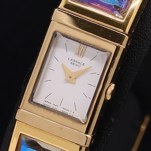 希少 稼働】SEIKO ラサール レディース 腕時計 クォーツ ブラウン系 