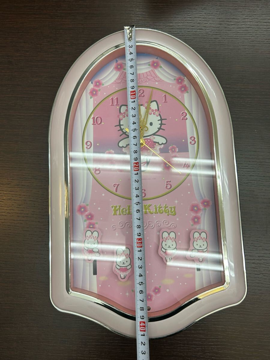 □ ハローキティ からくり時計 壁掛け時計 レトロ かわいい 時報