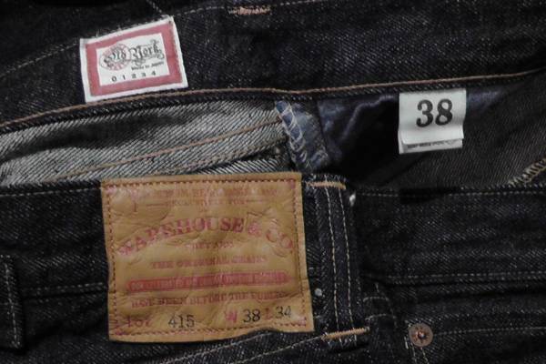 OLD YORK×WARE HOUSE　別注シンチバックストレート　38インチ