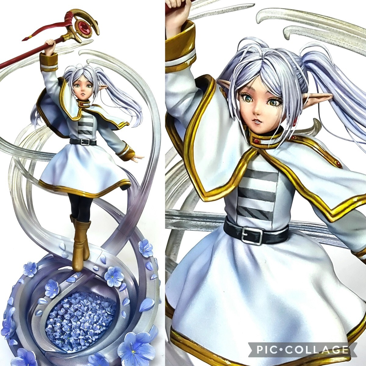 二次元 リペイント 葬送のフリーレン 顔の描き直し 頭髪追加 塗装済み