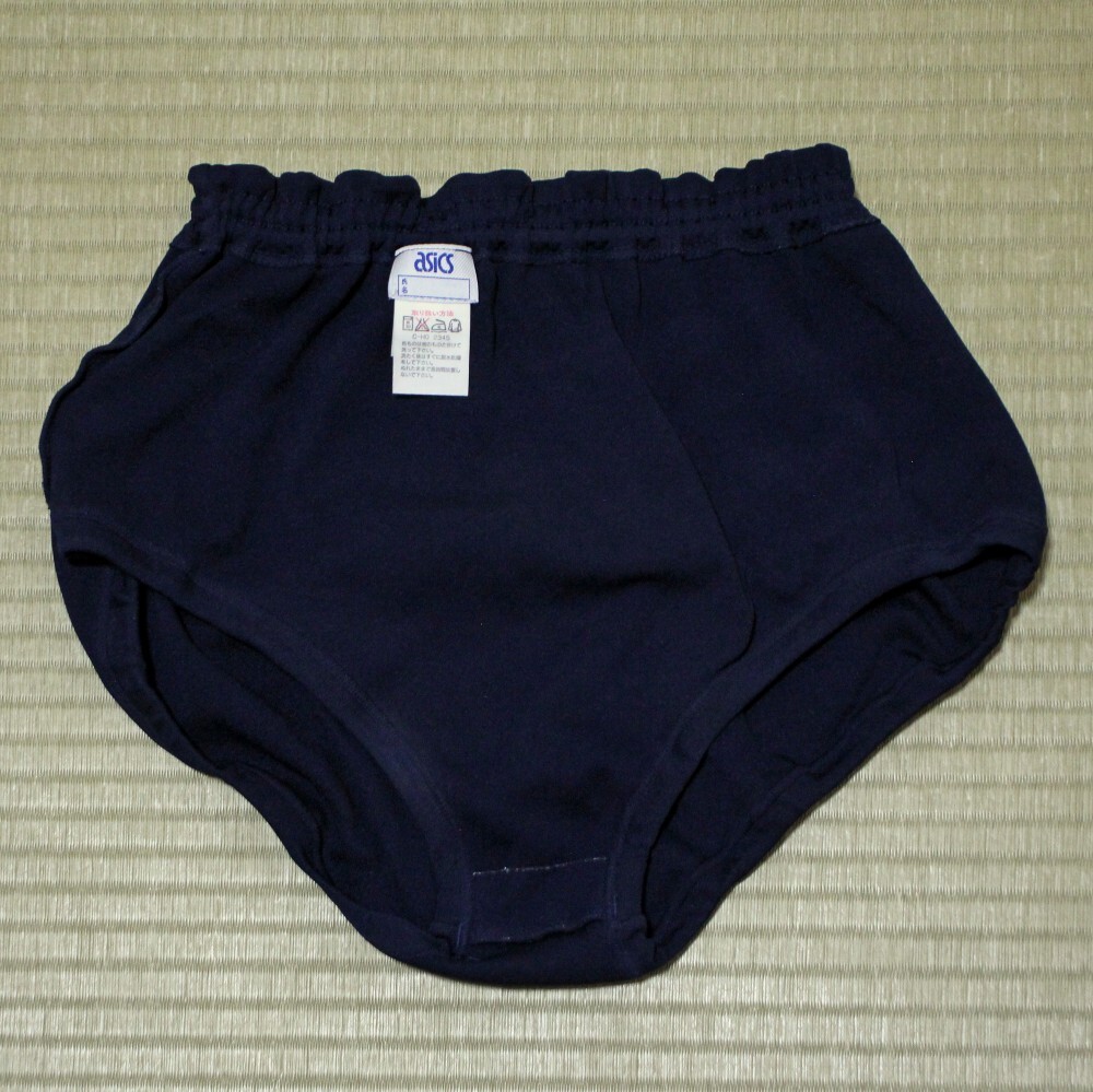 アシックス　ジェレンク　U-718　新品　ナイロン　濃紺ブルマ　Sサイズ　白百合 ☆美品 U-718 アシックス ジェレンク ブルマ 濃紺 2XO寸 大きい 日本製