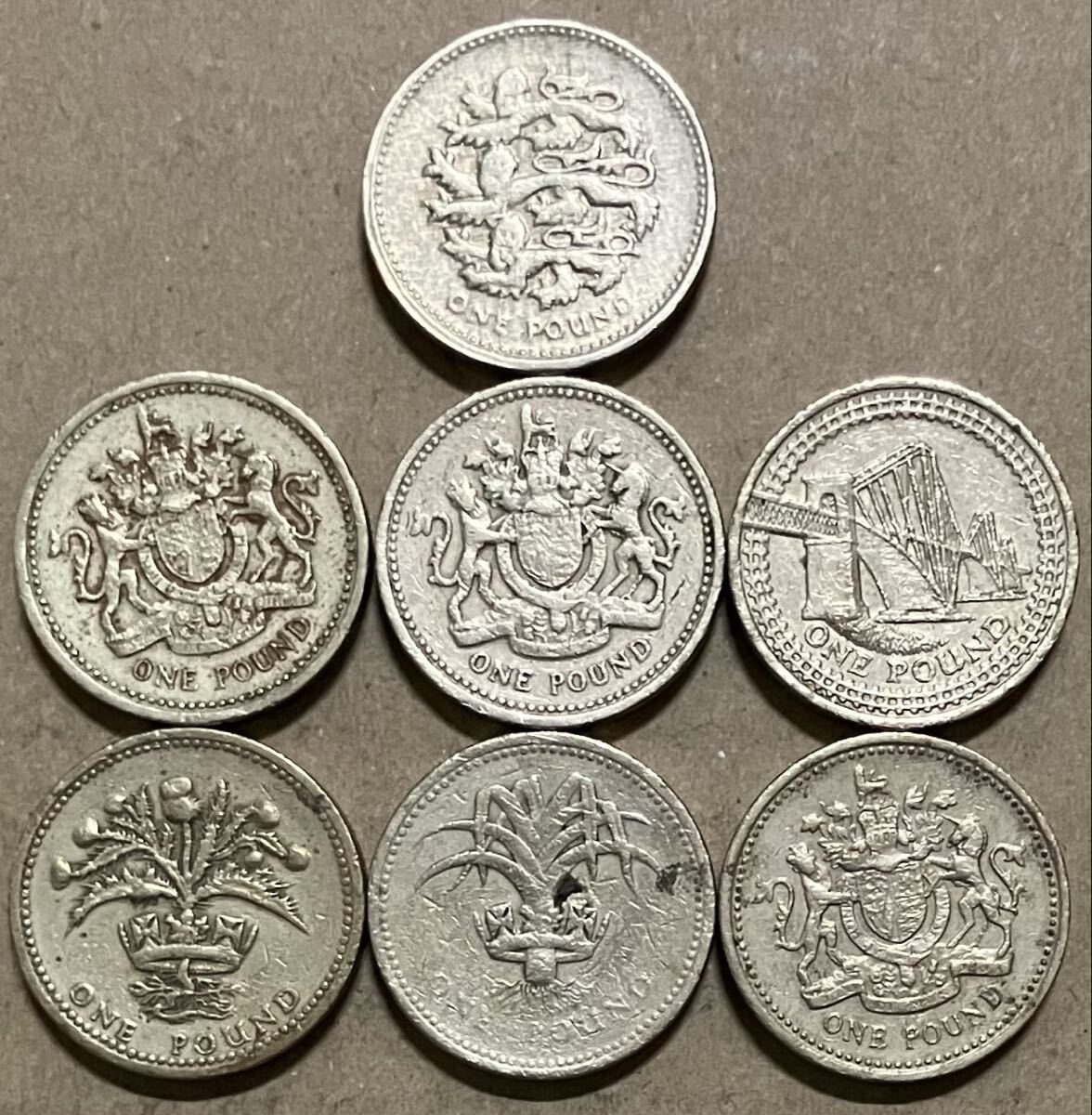 アンティーク　イギリス　POUNDS 旧硬貨　外国古銭　2008年　資産 コレクション