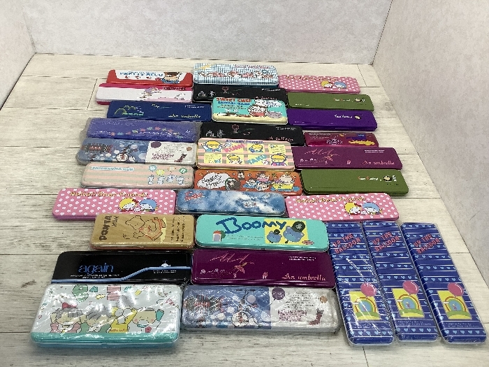 N6 昭和レトロ 缶ペンケース 文房具 まとめ売り キャラクター(筆記用具