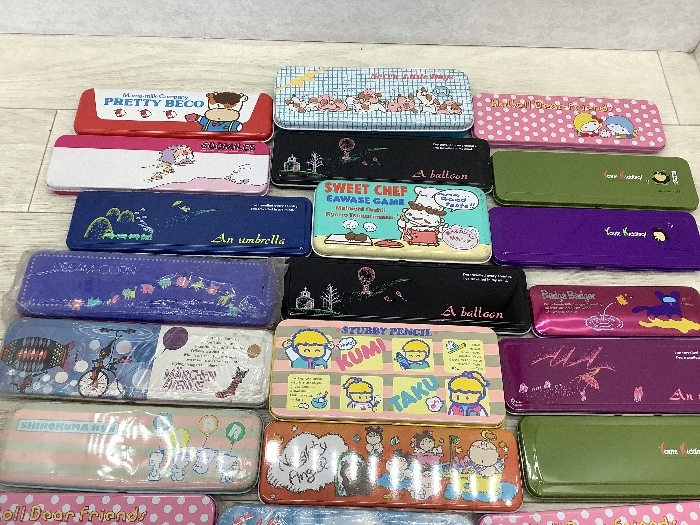 N6 昭和レトロ 缶ペンケース 文房具 まとめ売り キャラクター(筆記用具