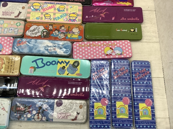 N6 昭和レトロ 缶ペンケース 文房具 まとめ売り キャラクター(筆記用具