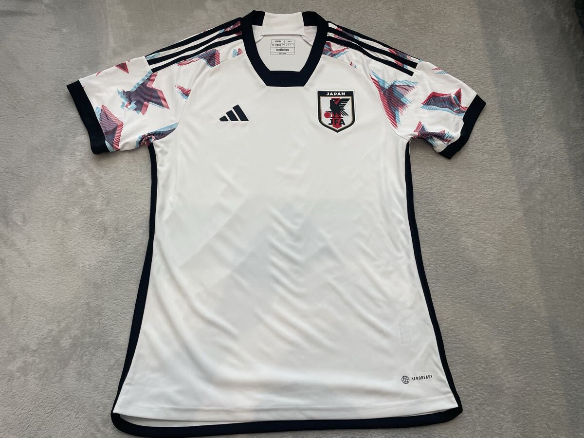  サッカー日本代表 ユニフォーム XL　アウェイ アディダス サッカー日本代表 2022 アウェイ ユニフォーム 白 XLサイズ