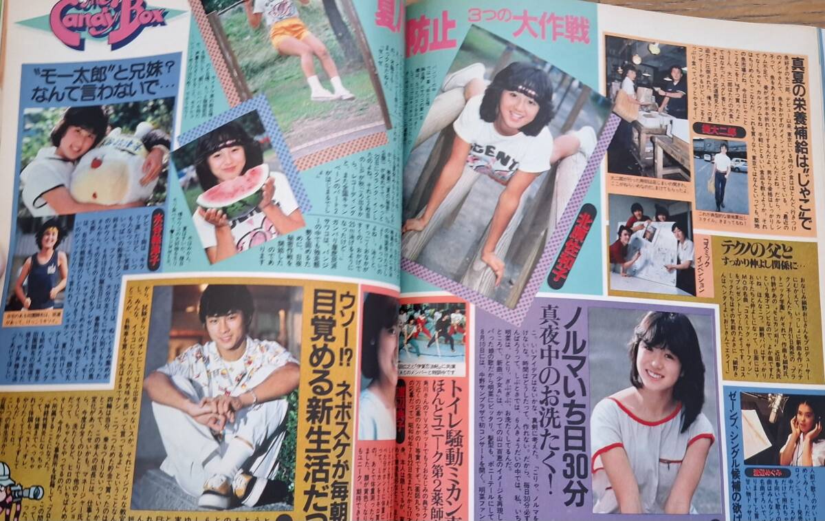 明星 全付録付き 1982 9月 57年 松田聖子 河合奈保子 小泉今日子 中森