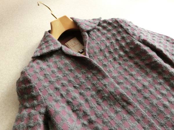 シビラSybillaウール混七分袖マキシ丈ワンピース40