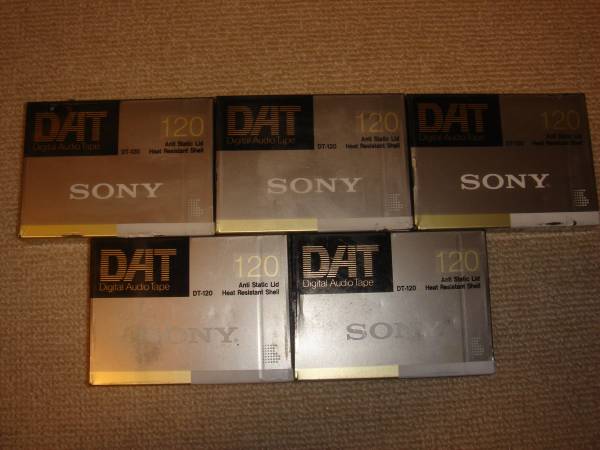 SONY DATデジタルオーディオテープ５本セットＤＴ－１２０ＲＮ