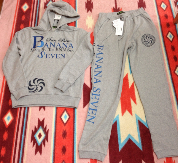 バナナセブン新品スウェット上下set★877-7 サーフ ストリート系