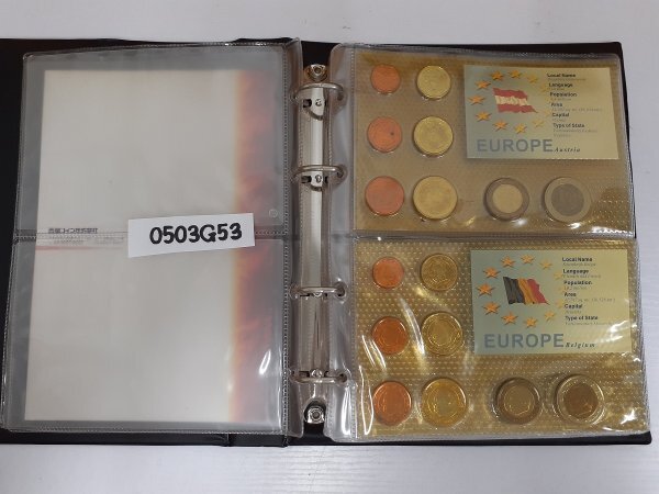 0503G53 世界のコイン ユーロ硬貨 コレクションアルバム ドイツ