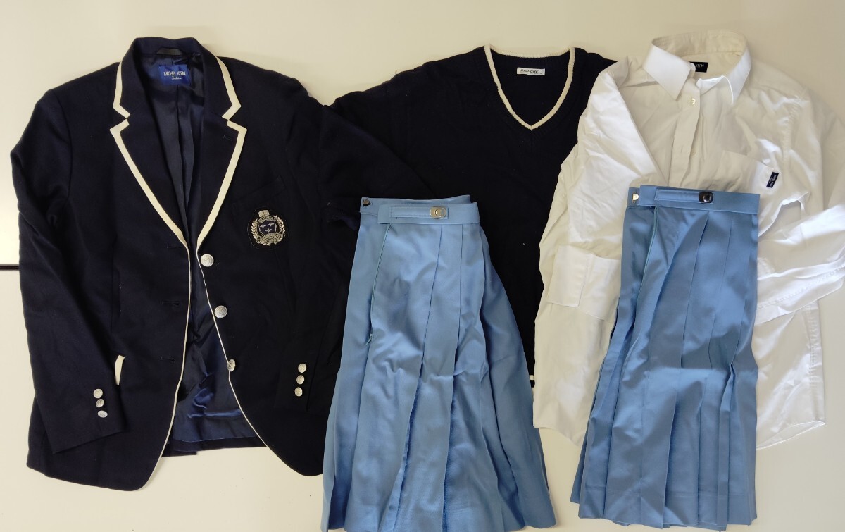 岡山県[創志学園高校]女子制服 ジャケット.ブラウス.セーター.夏服冬服