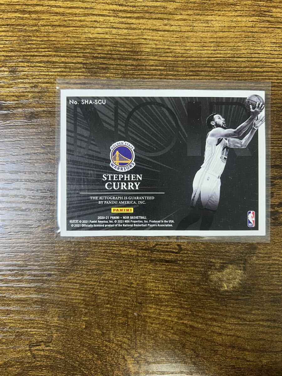 レア STEPHEN CURRY ステフィン・カリー Panini Noir 直筆サイン