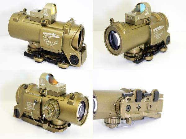 最新ELCAN SPECTER DRタイプ4倍固定＆ドクタードット付DE