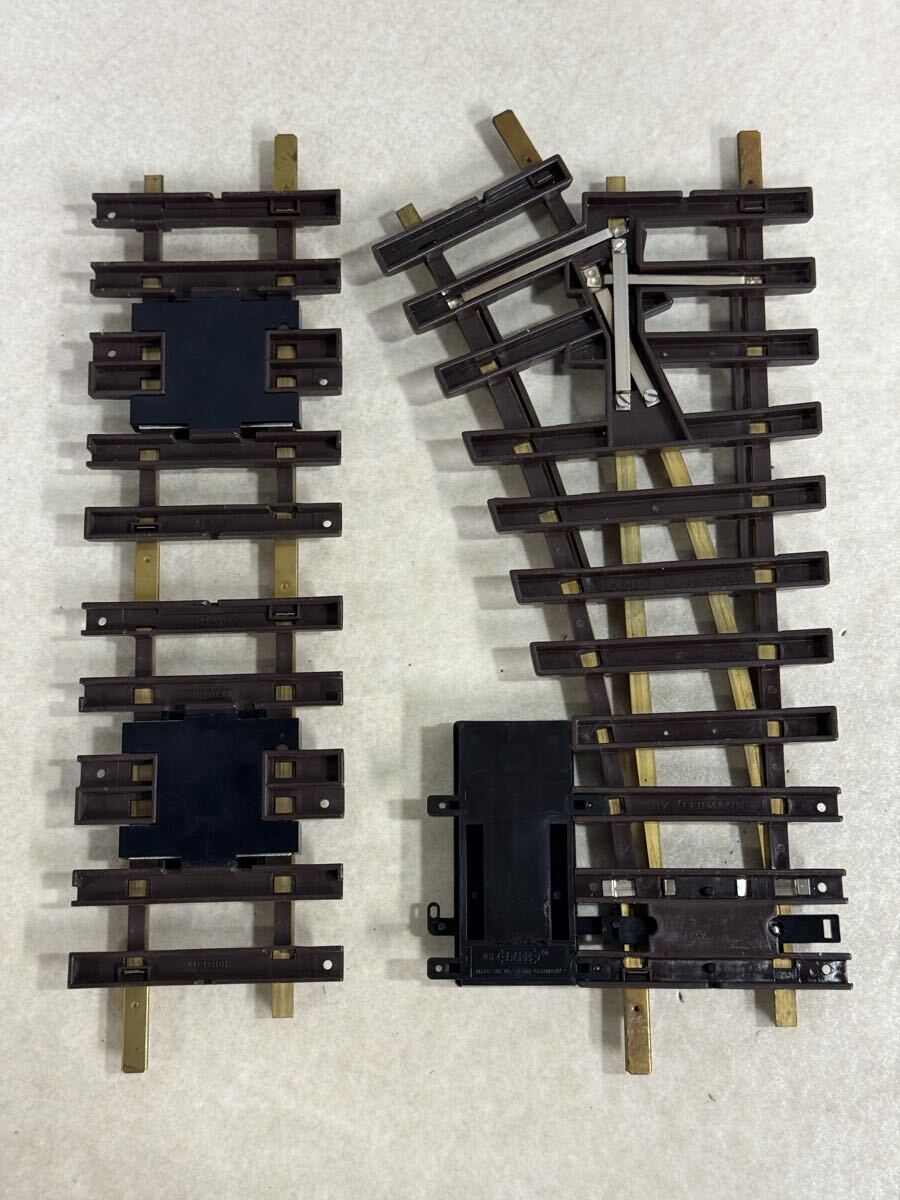 LGB LEHMANN レーマン Gゲージ 4010 無蓋貨車 線路 電動ポイント