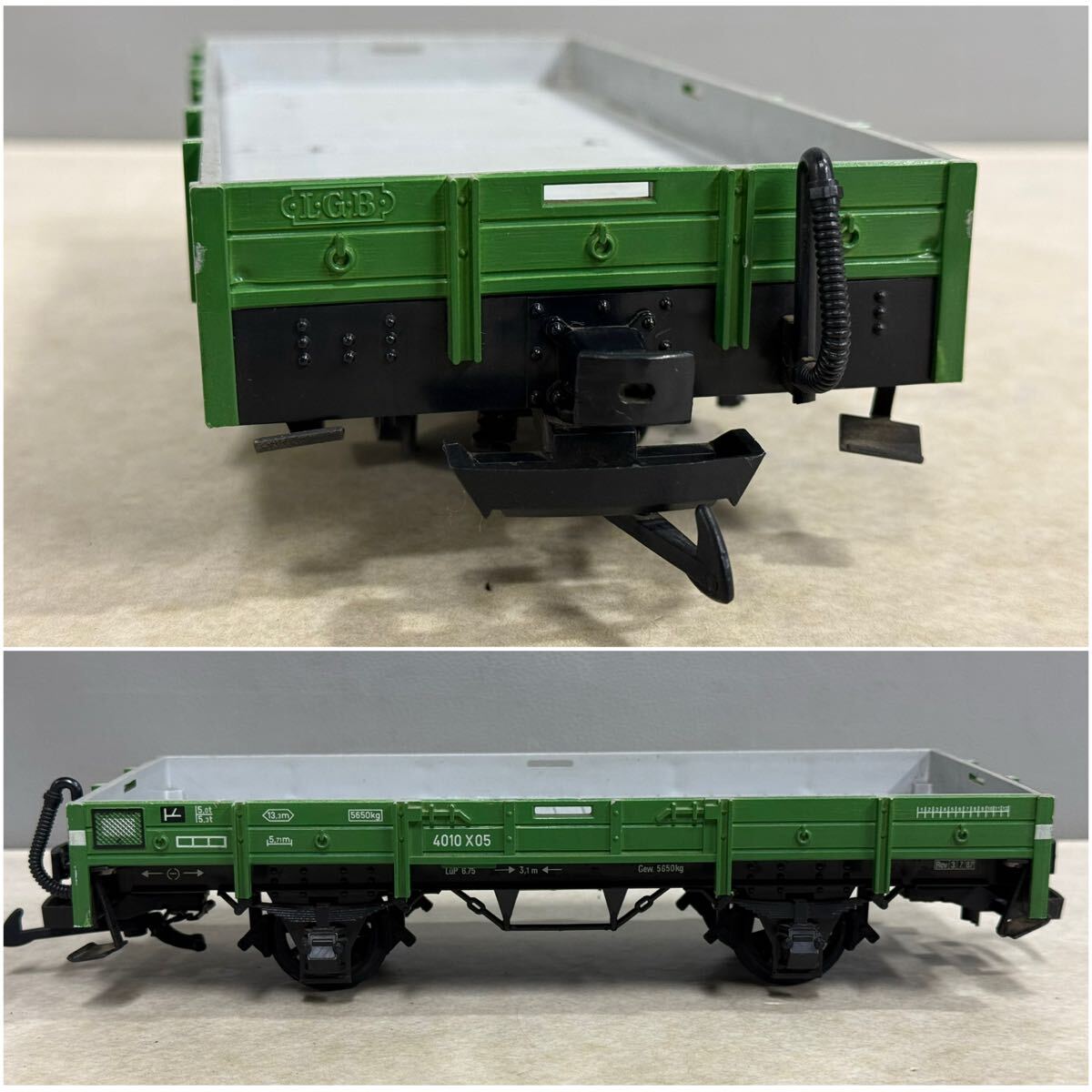 LGB LEHMANN レーマン Gゲージ 4010 無蓋貨車 線路 電動ポイント