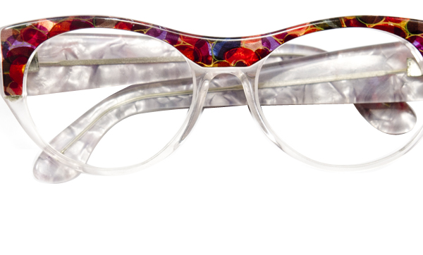 80年代 フランス製 MODEAN 2TONE セルブロー 眼鏡 検 6994ミクリ