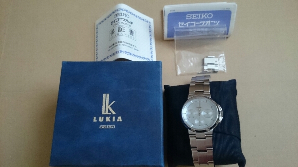 中古 セイコー ルキア デパート限定カラー水色