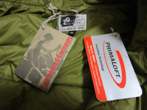 エンジニアードガーメンツ プリマロフト ダウンベスト JKT KATO