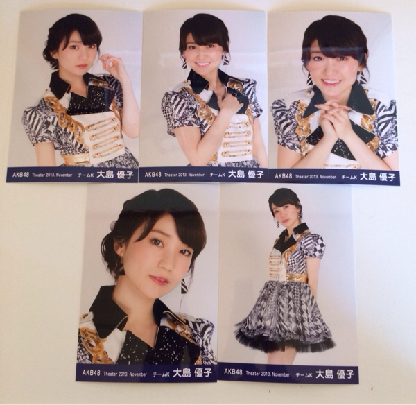 AKB48 2013.11月別生写真 大島優子_5枚フルコンプ
