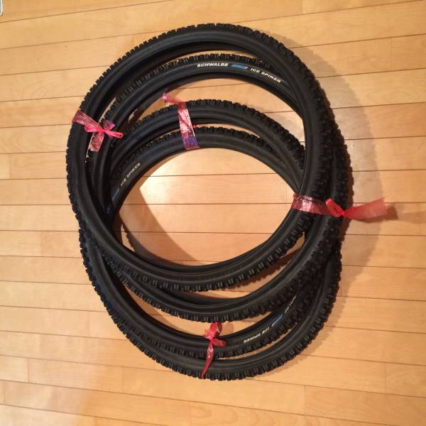 スパイクタイヤ　26インチ　中古　4本　ジャンク