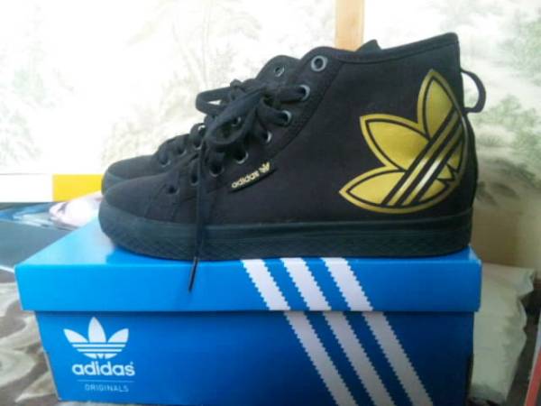 adidas Originals HONEY MID W BIG LOGO 23㎝ 一回使用