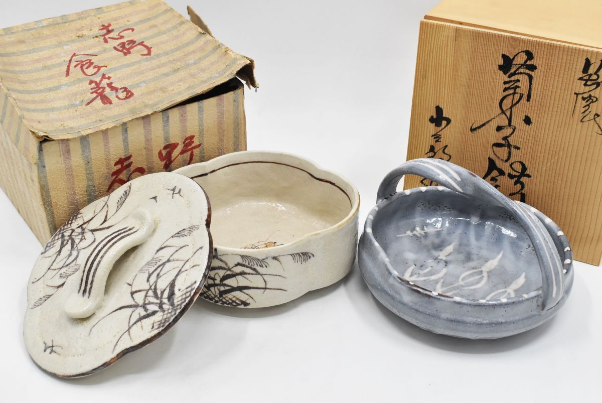 美濃古窯・桔梗屋窯・五代・小三郎作・白志野山水鶴ドラ鉢・未使用品 小三郎 桔梗屋窯の値段と価格推移は？｜10件の売買データから小三郎
