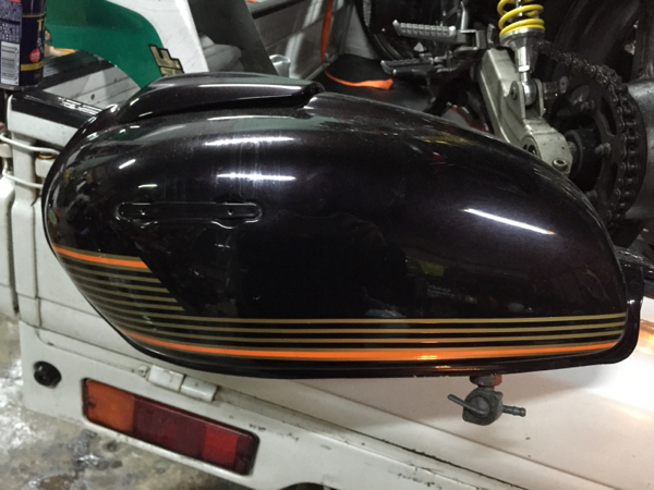 1スタ CB250T 初期 狸ライン ヤカンタンク 鉄製？？ ホーク(ホンダ用