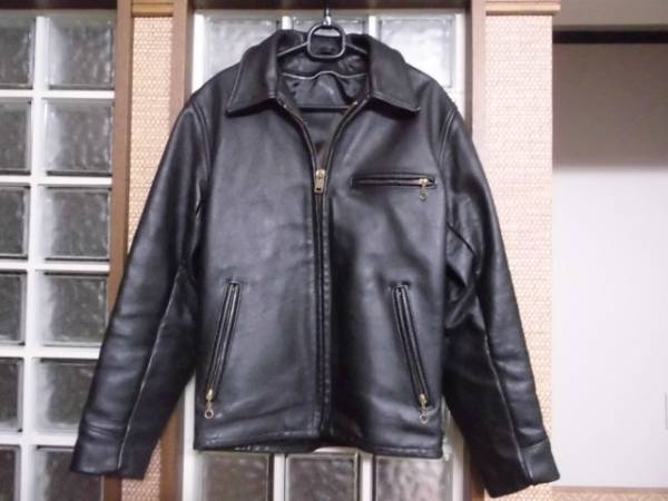 即決！美品ショットschott101 ライダーズ黒36　641・642・141
