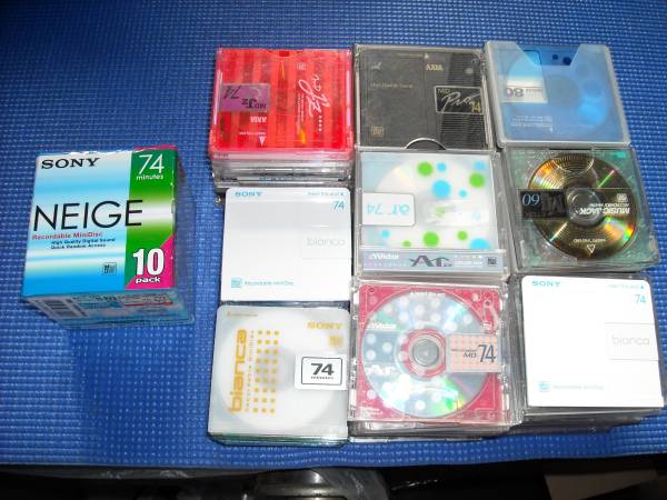 MDディスク　中古約90枚　未使用10枚　計100枚まとめて