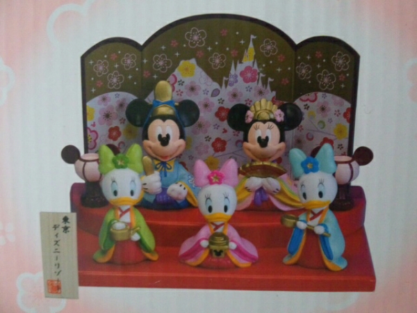 ディズニー ひな人形 ミッキー ミニー 5体セット 2015 ディズニー