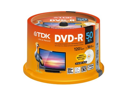 送料無料◆TDK　CPRM対応 16倍速 DVD-R x 100枚★DR120DALC50PUE_1