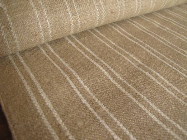 ドイツ アンティーク リネン 麻 生地 ホワイト 160x115cm 未使用