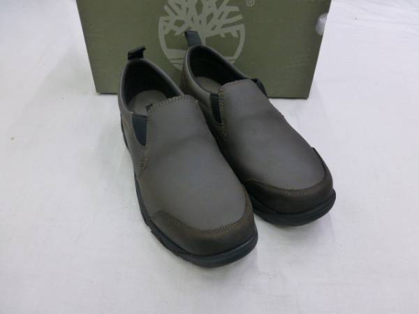 定価1.9万ティンバーランド高級防水レザースリッポン濃茶27.5㎝