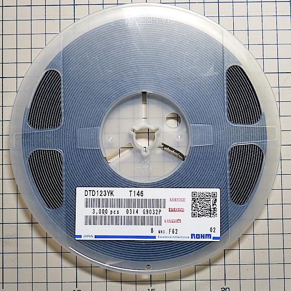 TransistorNPN ROHM DTD123YK-T146 3，000pcs N2