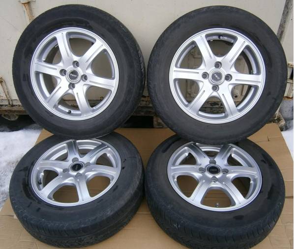 FEID アルミホイール 15×6J◇夏タイヤ 195/65R15 4本 ① 中古品