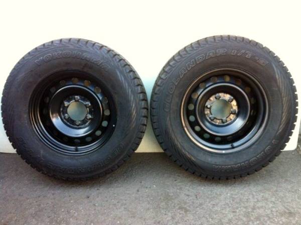 FJ CRUISERクルーザー純正スチールホイール+15 6H 265/70R17バリ山