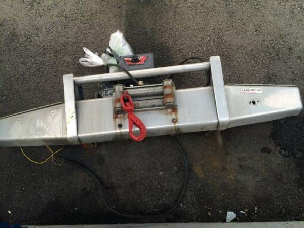 希少社外フロントバンパー WARNウォーン電動ウィンチ 77ランクル