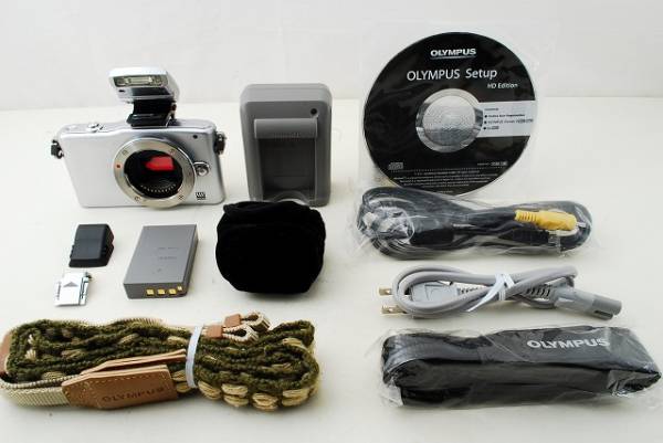 超美品★OLYMPUS オリンパス PEN Mini E-PM1 シルバー★