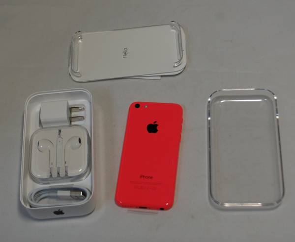 ■新品 ソフトバンクsoftbank白ロムiPhone5cピンク32GB利用○_1