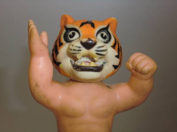 y【ミニソフビ/中嶋製作所】タイガーマスク/当時モノy7