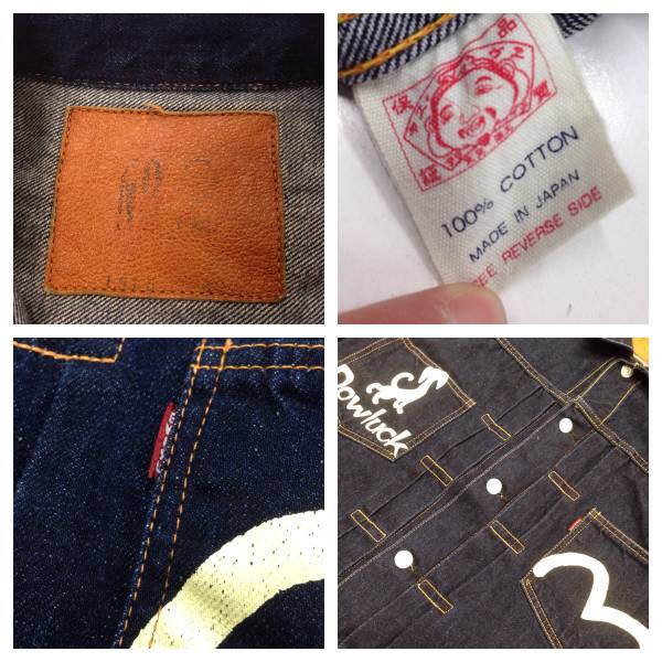 EVISU No2 道楽Dowluck デニムジャケット 40 エヴィス 2nd 濃紺