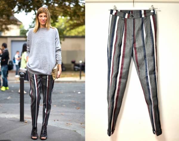 新品 13AW DRIES VAN NOTENストライプ パンツ34ニット コート