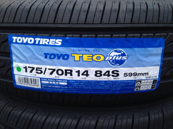 ☆トーヨーテオプラス☆175 70r14☆新品未使用☆格安☆
