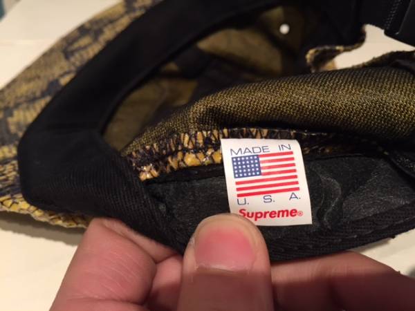 Supreme ヘビ柄 ジェットキャップ パイソン 美品 正規品