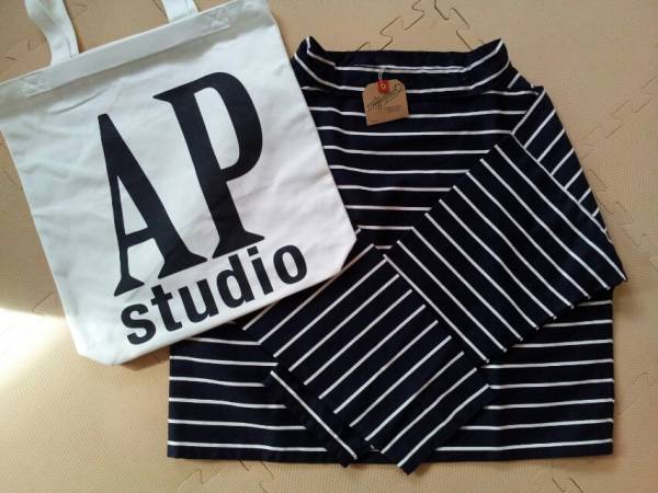 今季新品完売アパルトモンボーダーブラウス大阪店限定バッグ付
