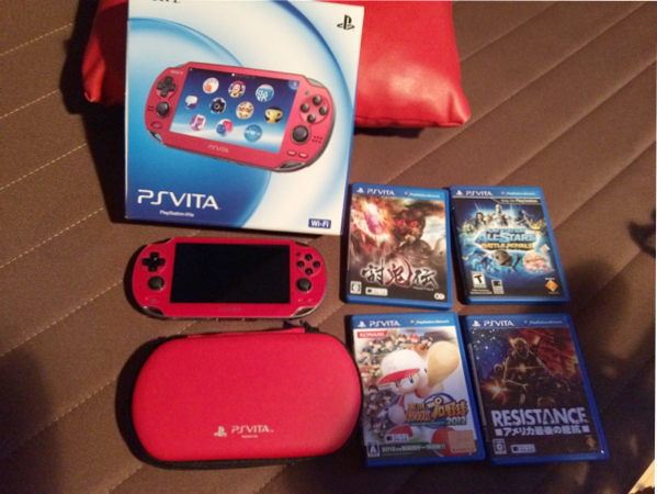 ♪SONY PSVITA (Cosmic Red )赤 PCH-1000 美品! 送料無料！