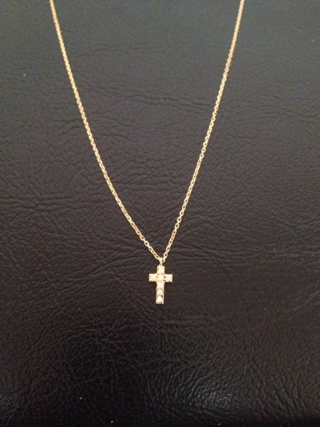 バーニーズ購入ダイヤクロスネックレス イノーヴェAHKAHアーカー