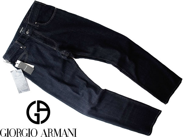 ■新品11万【ジョルジオアルマーニ】最高級インディゴ赤耳デニム